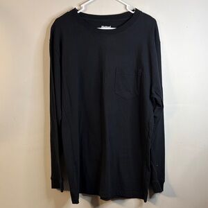 Diehard Men's Classic Black Long Sleeve Tee Size Large #124